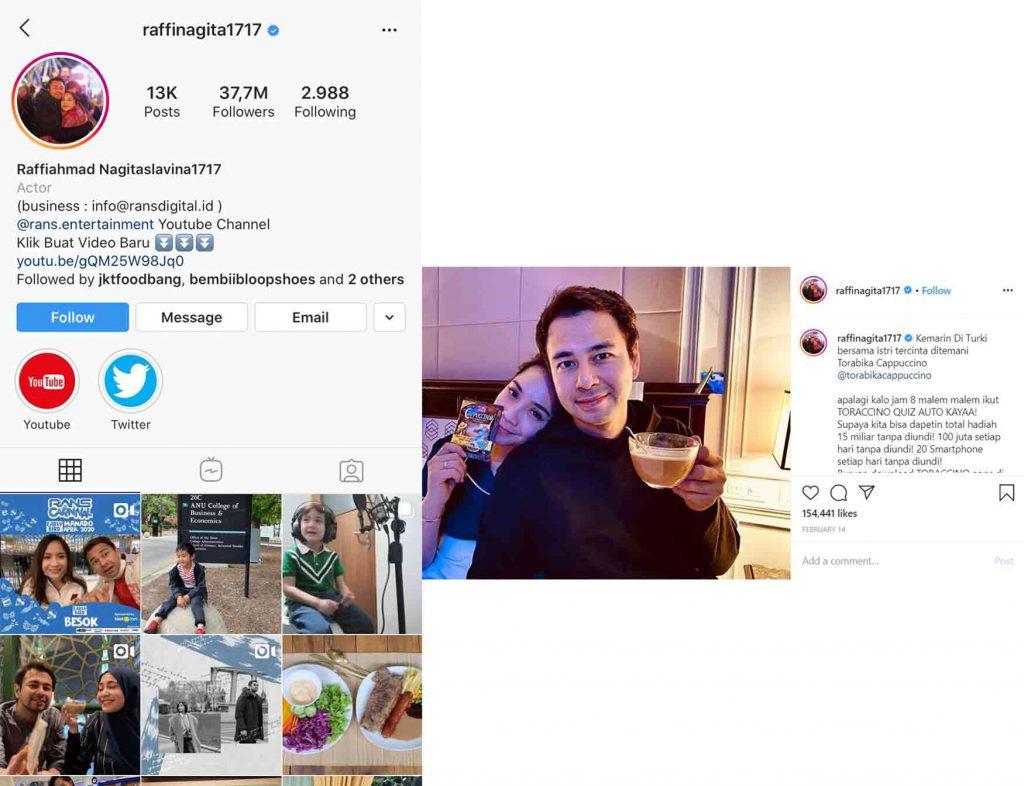 Instagram Raffi Ahmad