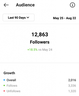 Instagram insight followers
