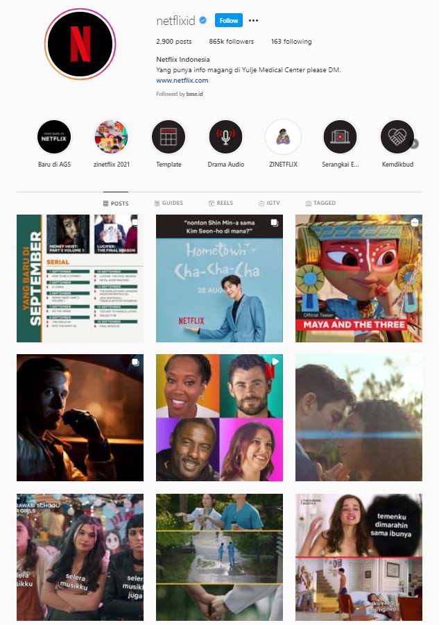 Instagram netflixid