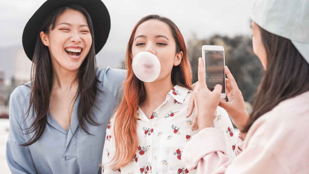 Recording TikTok video