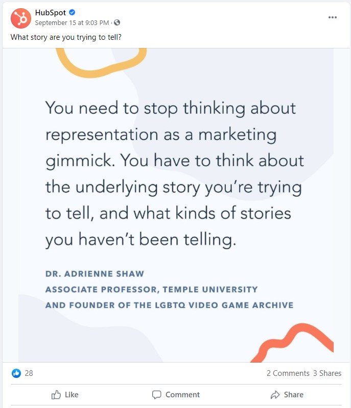 Facebook photo post