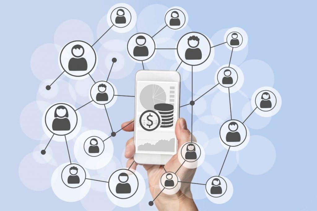 Social media marketing illustration