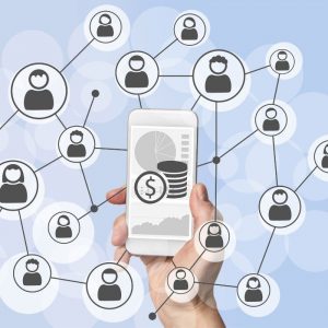 Social media marketing illustration
