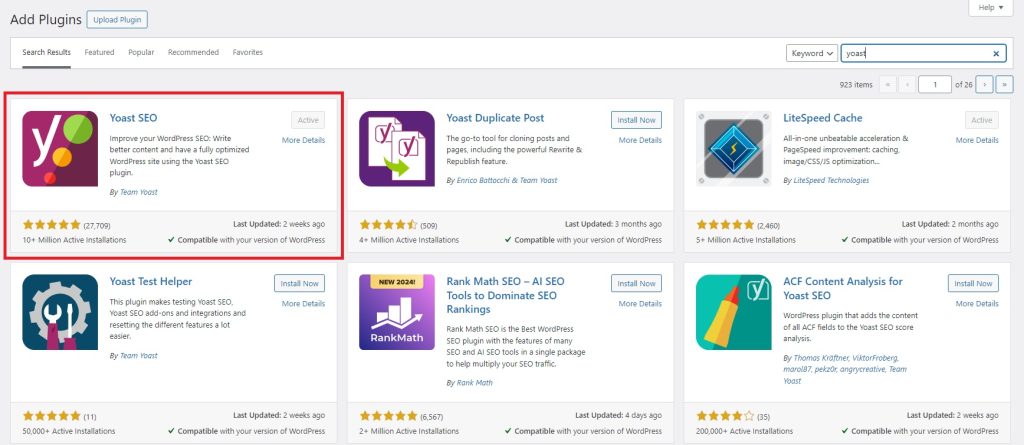Yoast WordPress Plugin