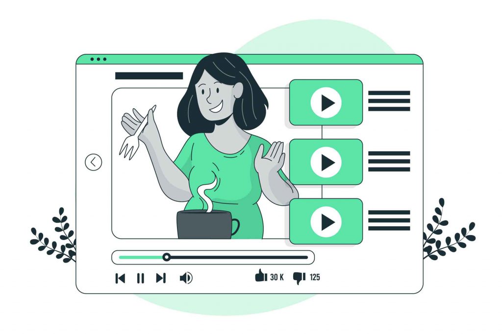 Vector video konten