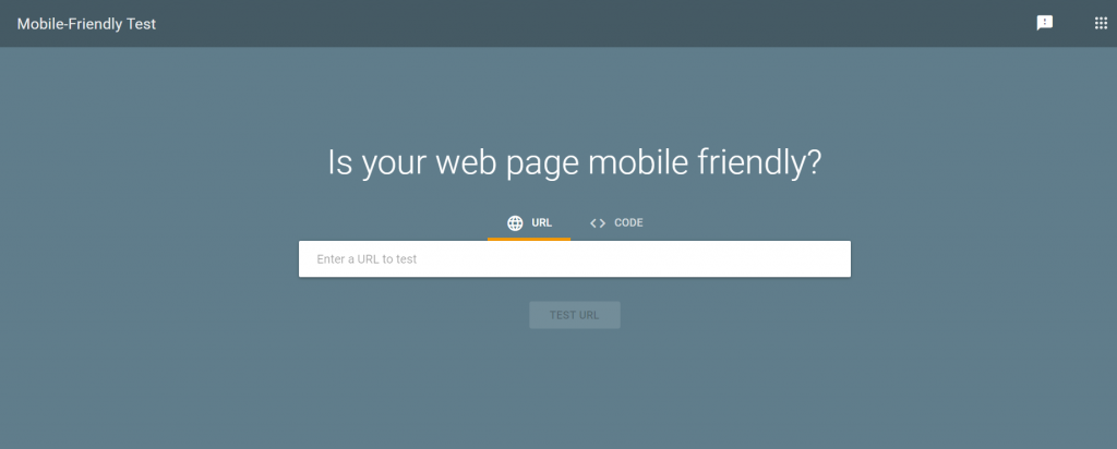 Google mobile friendly test