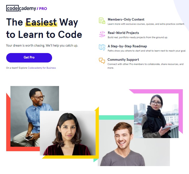 Landing page codecademy