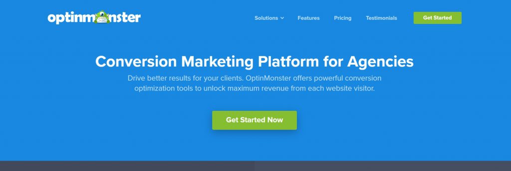 Landing page OptinMonster