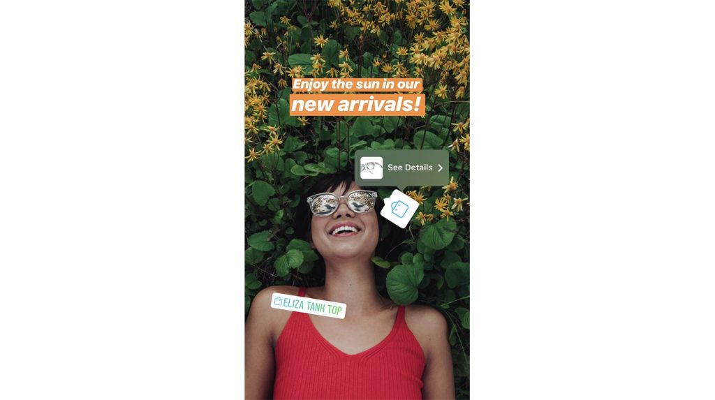 Shopping stickers