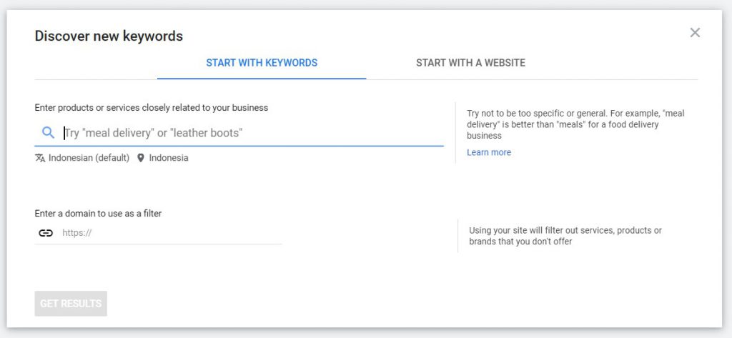 Discover new keywords