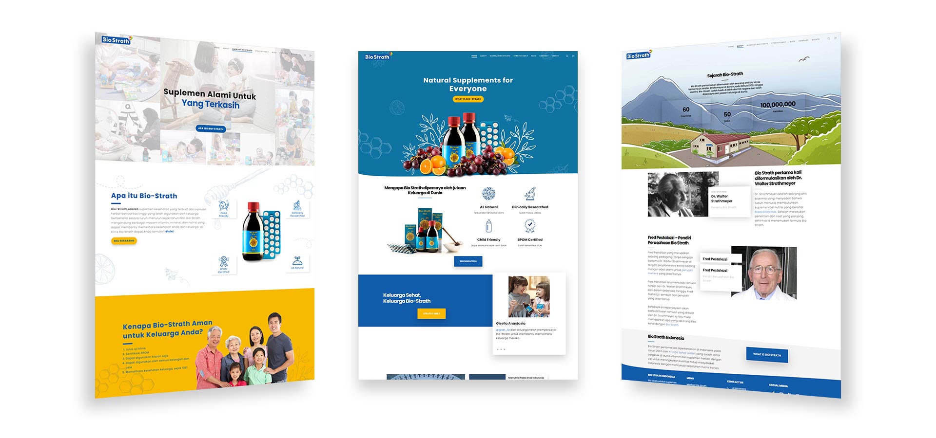 Bio Strath website design