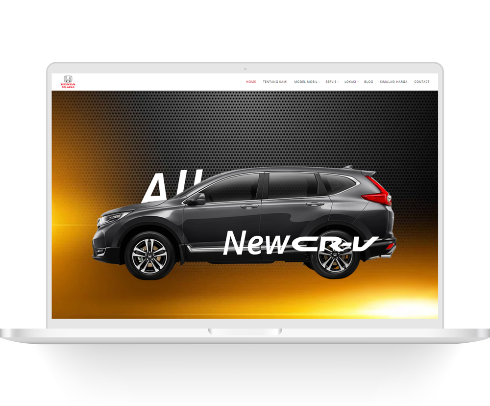 Honda Selaras laptop view