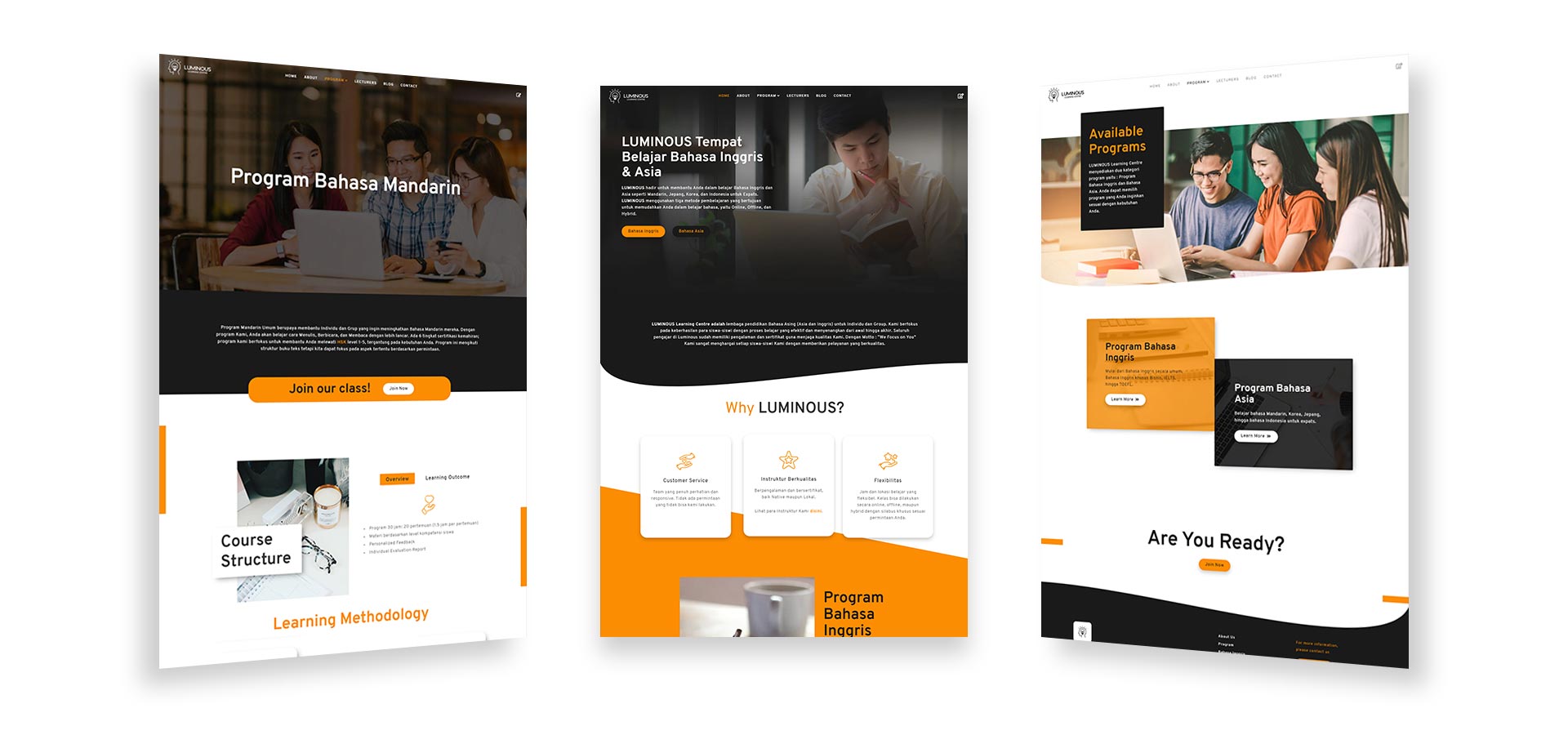 Luminous Learning Centre website design