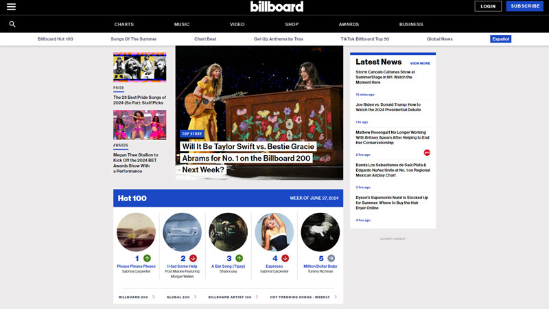 Website Billboard