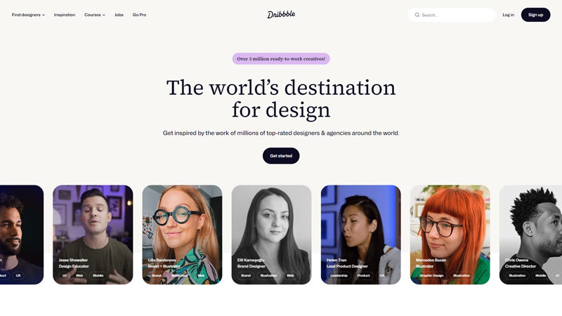 Website Dribbble