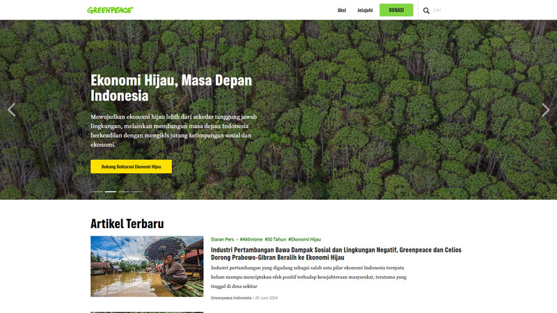 Website Greenpeace